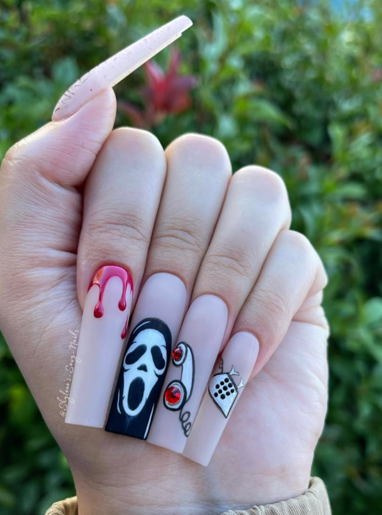Blood Drip Nails